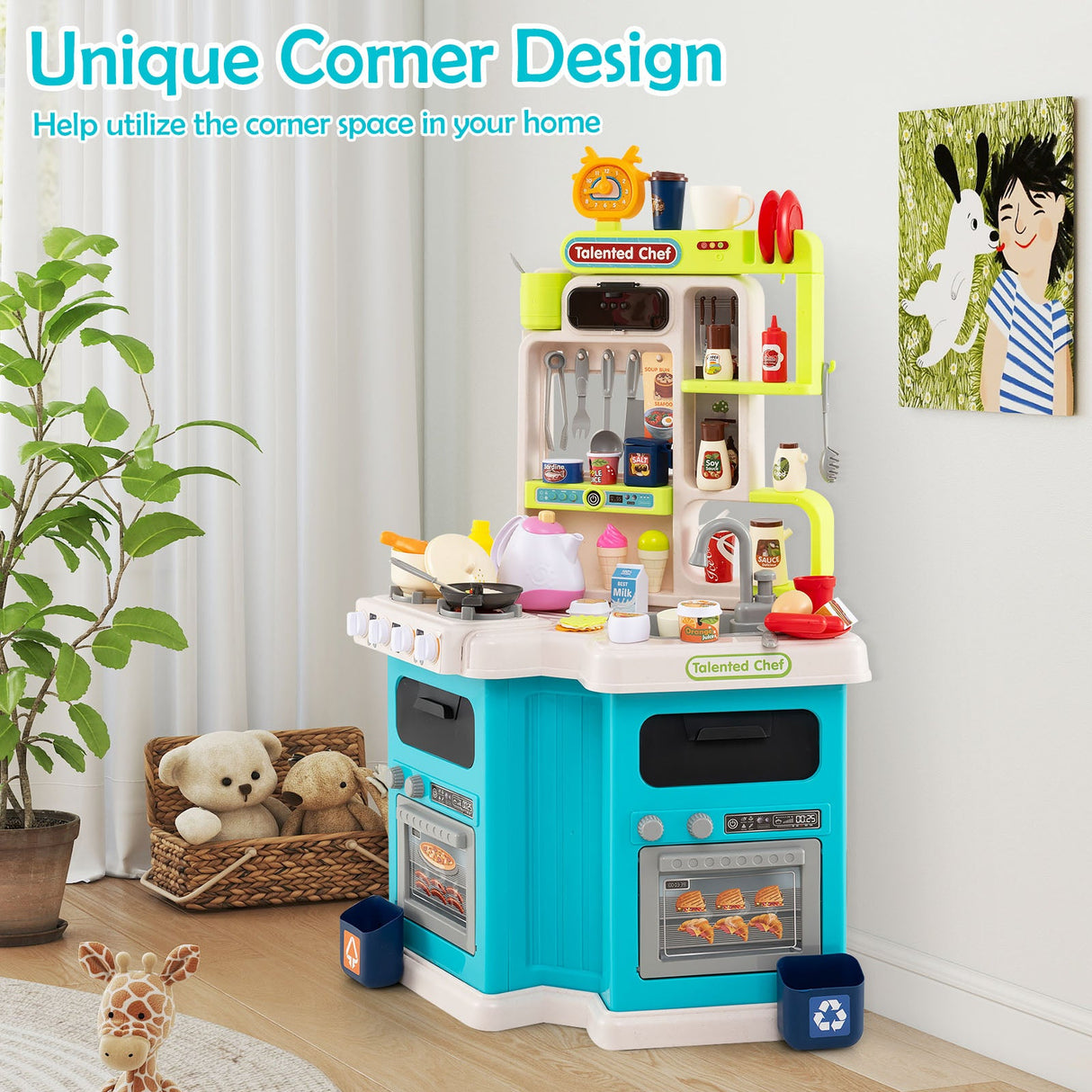 Juego de cocina de juguete para niños
