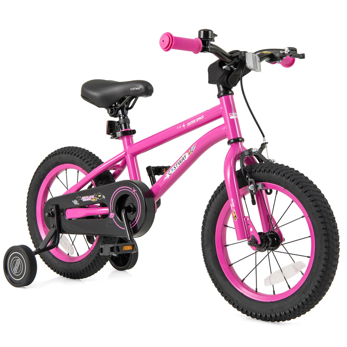 Bicicleta para niños de 16 pulgadas para 4-7 años ajustable con ruedas de entrenamiento extraíbles - 16 pulgadas