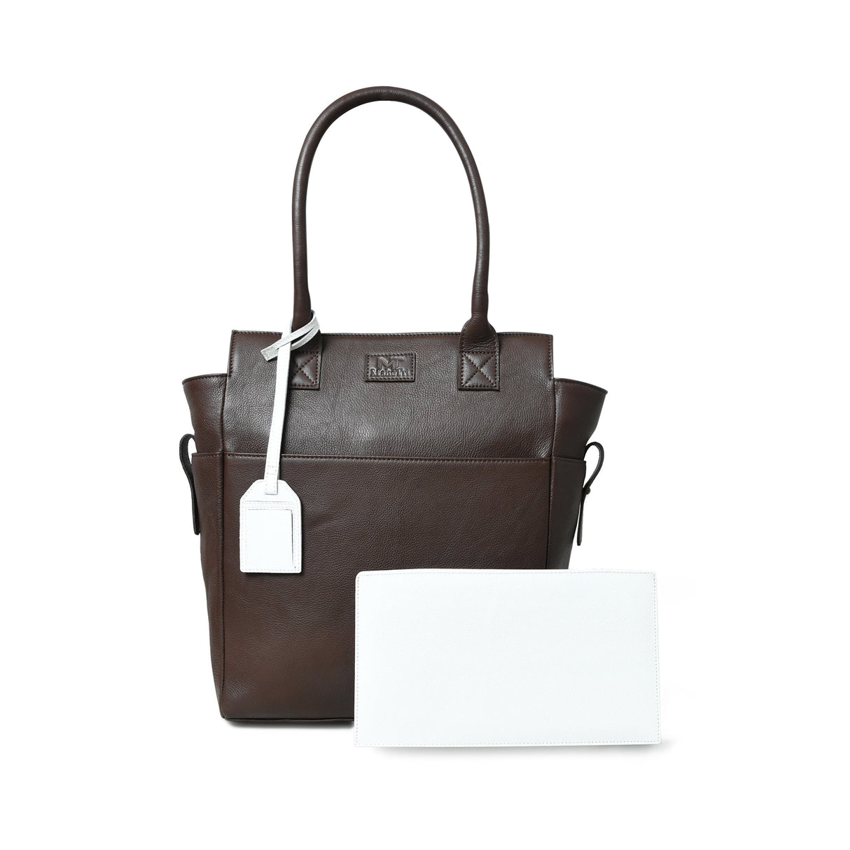 Bolso Tote de Cuero Marrón Castaño Chestnut Charm