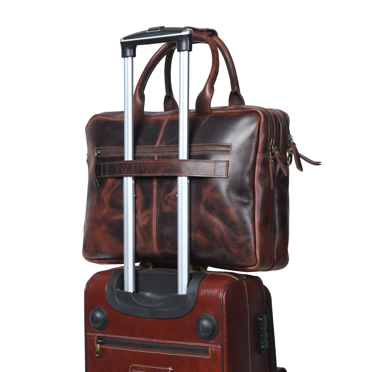 Bolsa de piloto de cuero de búfalo