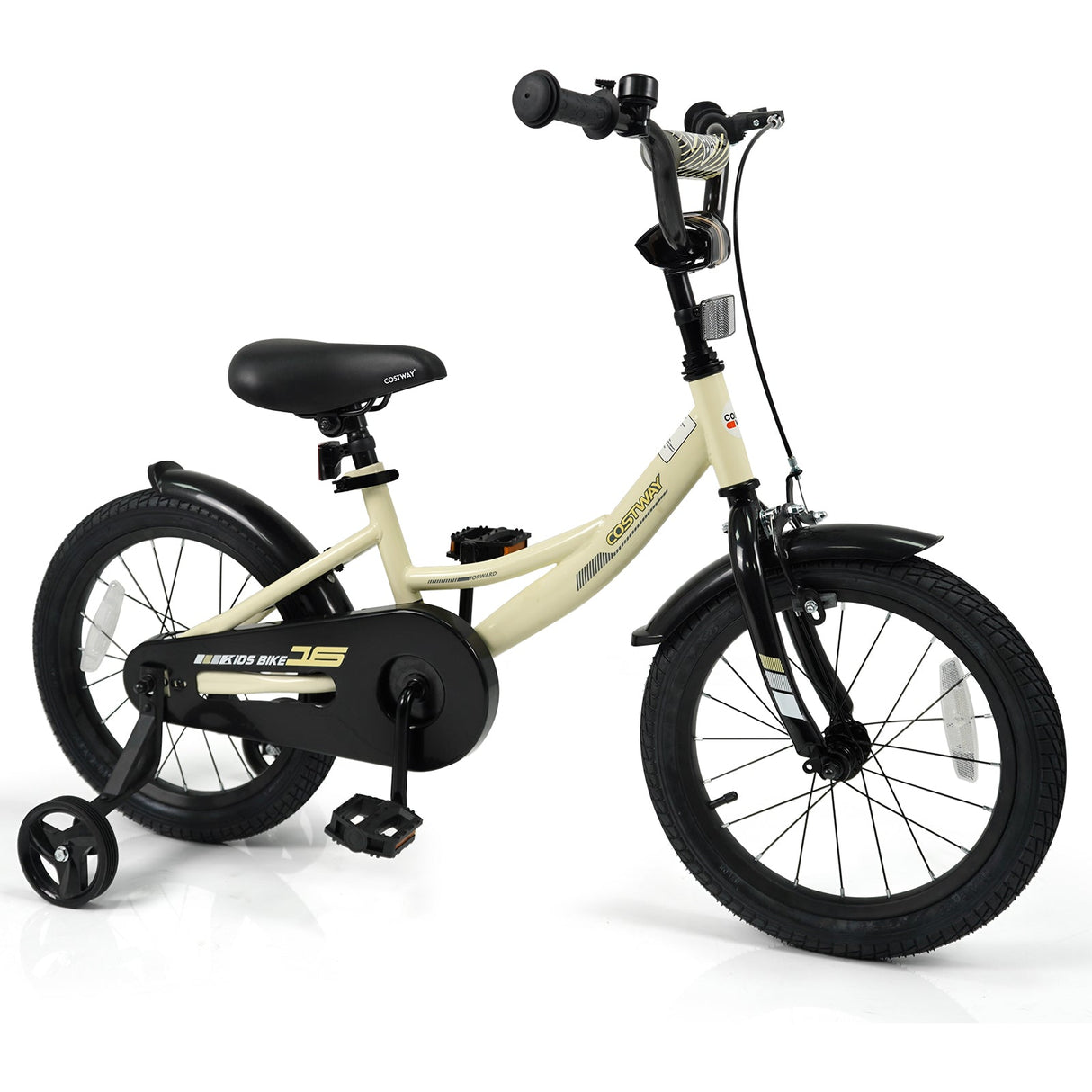 Bicicleta deportiva de 14 pulgadas para niños con ruedas de entrenamiento extraíbles