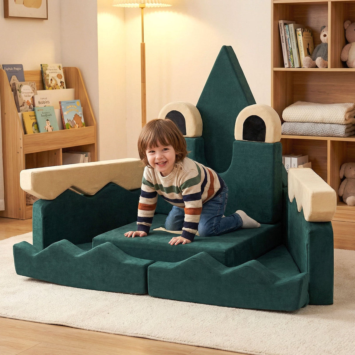 Sofá de juego modular para niños de 17 piezas para inspirar la creatividad