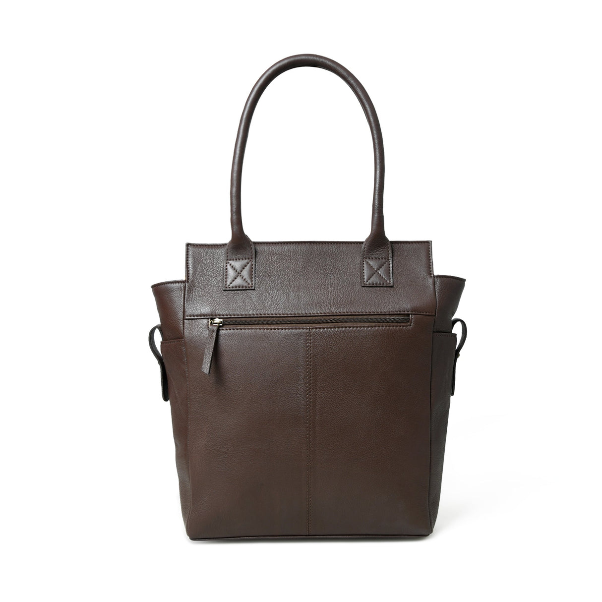 Bolso Tote de Cuero Marrón Castaño Chestnut Charm