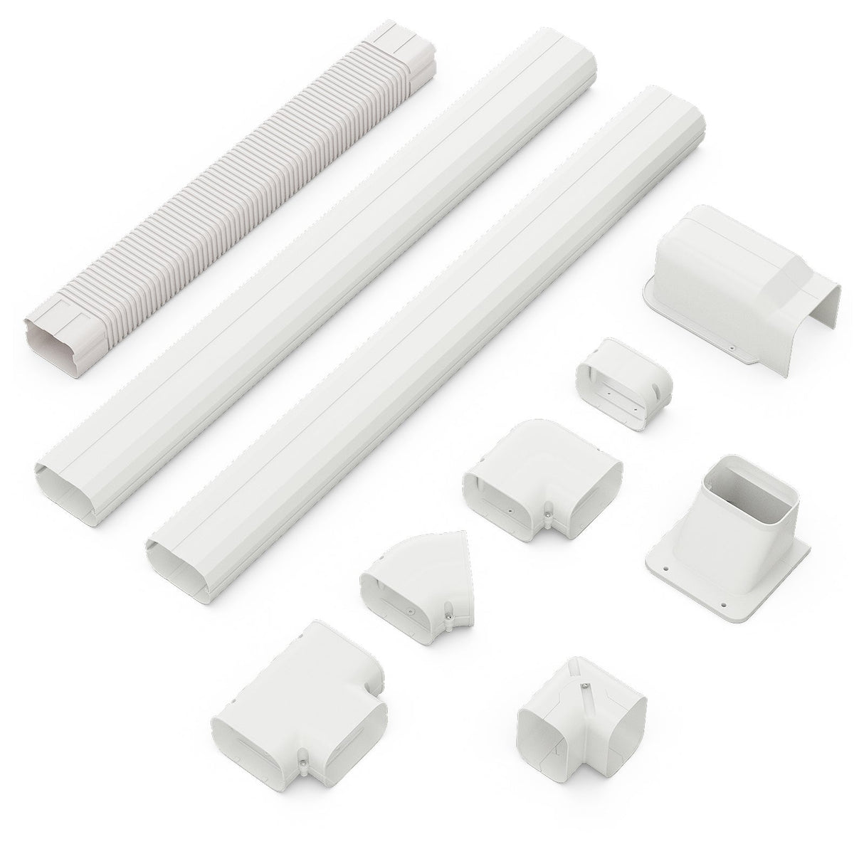 Kit de cubierta decorativa delgada de PVC mini de 4 pulgadas de ancho