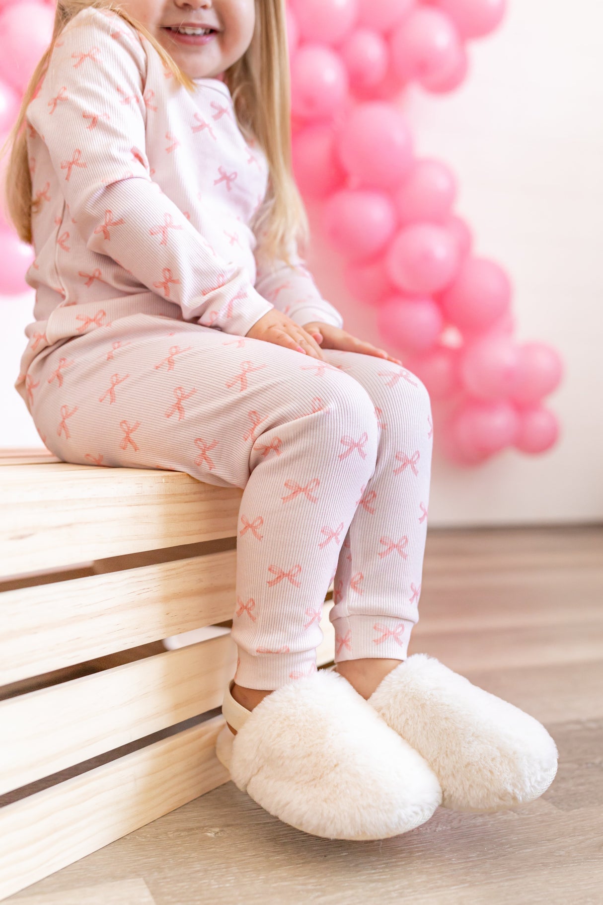 Pijama de bambú de 2 piezas Blushing Bows