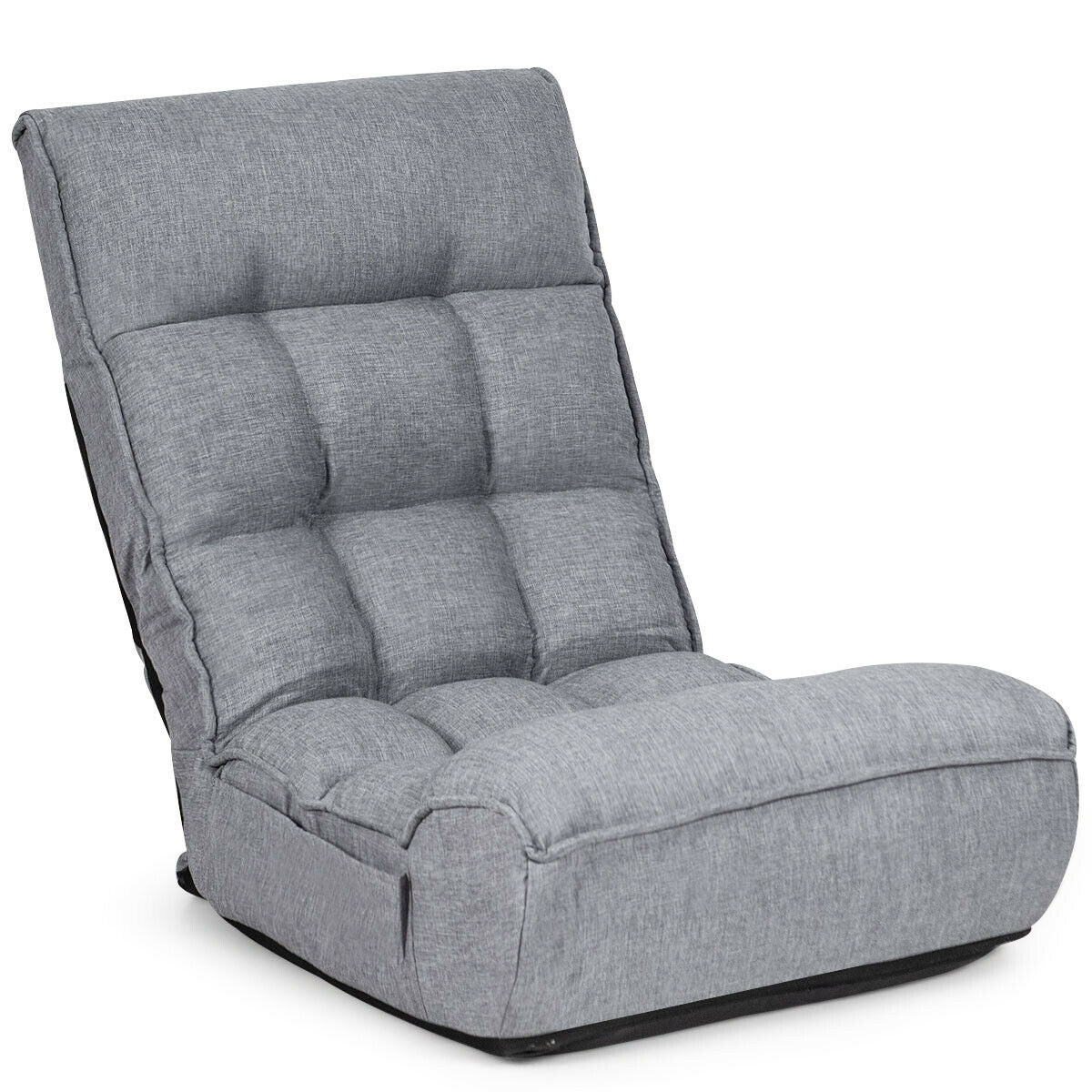 Sofá perezoso plegable con silla de suelo ajustable de 4 posiciones