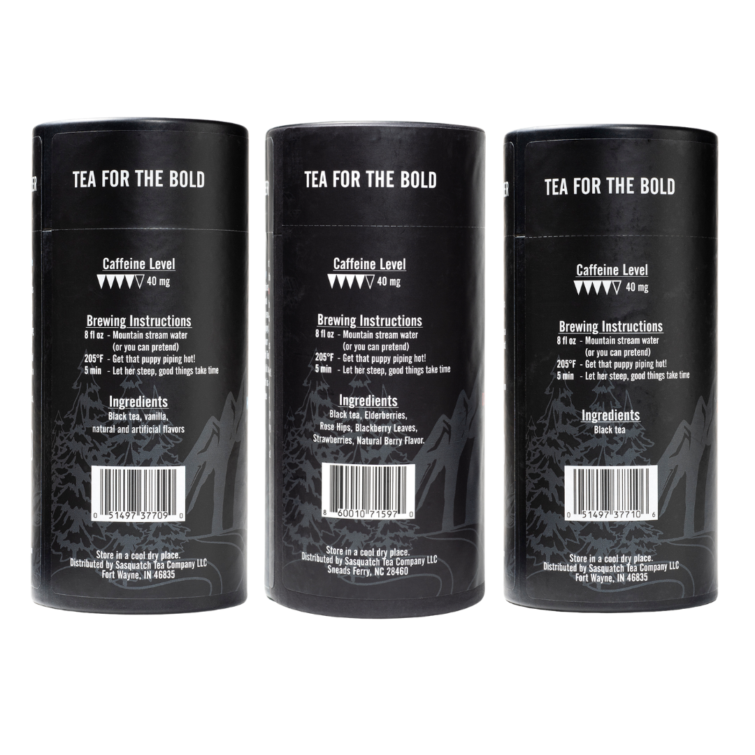 Paquete de té negro