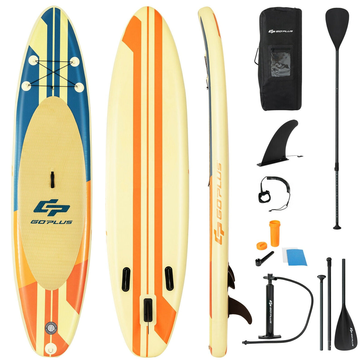 Tabla de paddle surf inflable con mochila, remo de aluminio y bomba manual