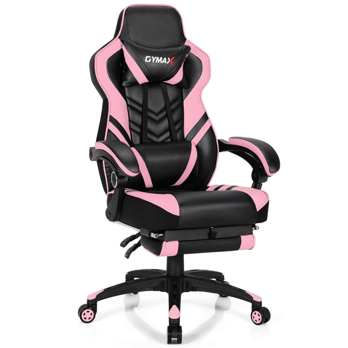 Silla gaming ajustable con reposapiés