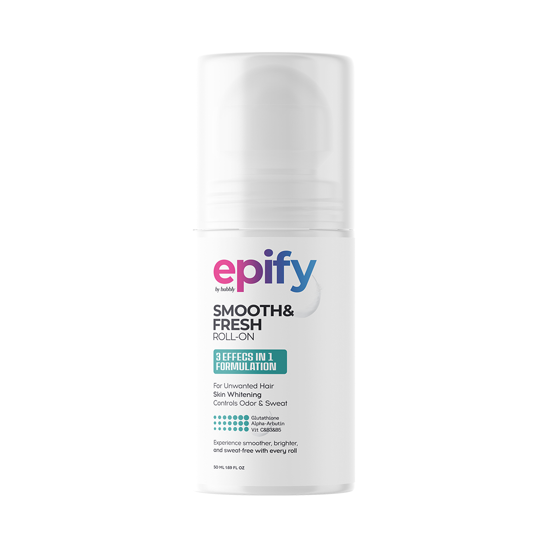 Epify 3-in-1 Underarm Roll-On Unisex, Hair Growth Minimizer, Dark Spot Corrector & Odor Control