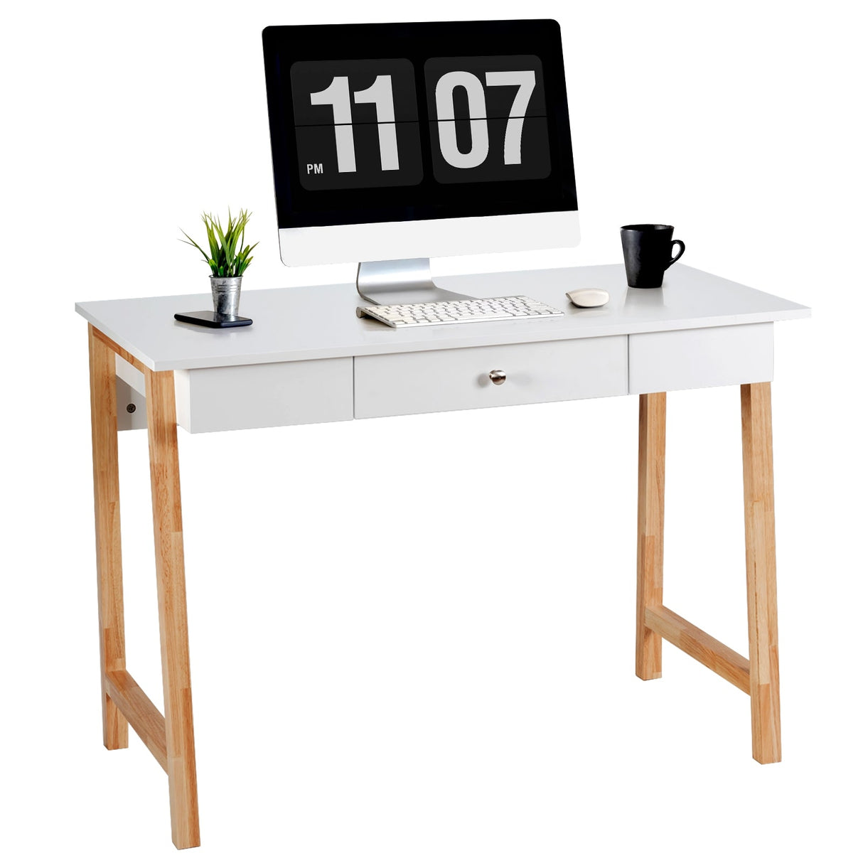 Escritorio de computadora, mesa para laptop, mesa de escritura, tocador de maquillaje