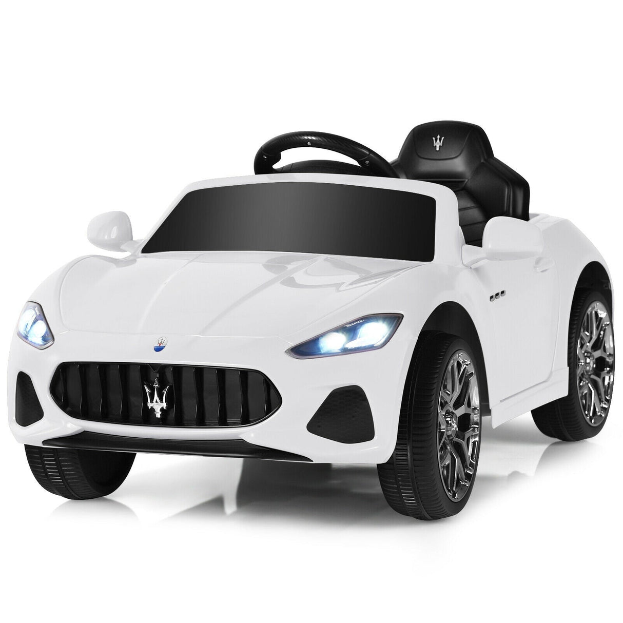 Coche montable de 12 V para niños con control remoto y luces