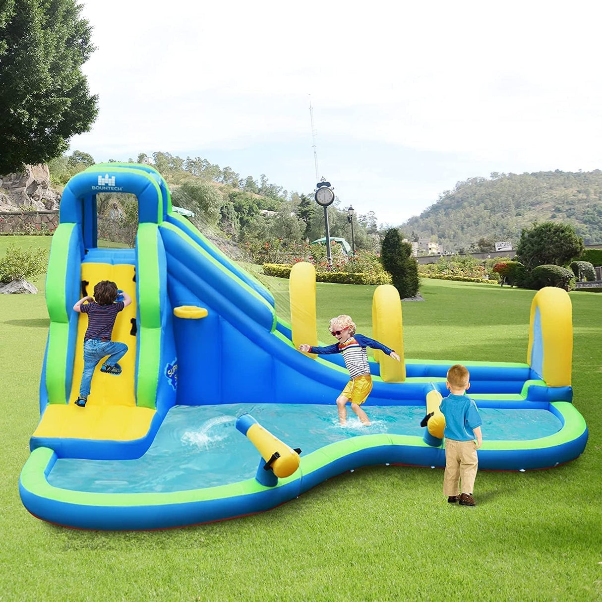 Castillo Hinchable Acuático Multifunción con Soplador de 735W