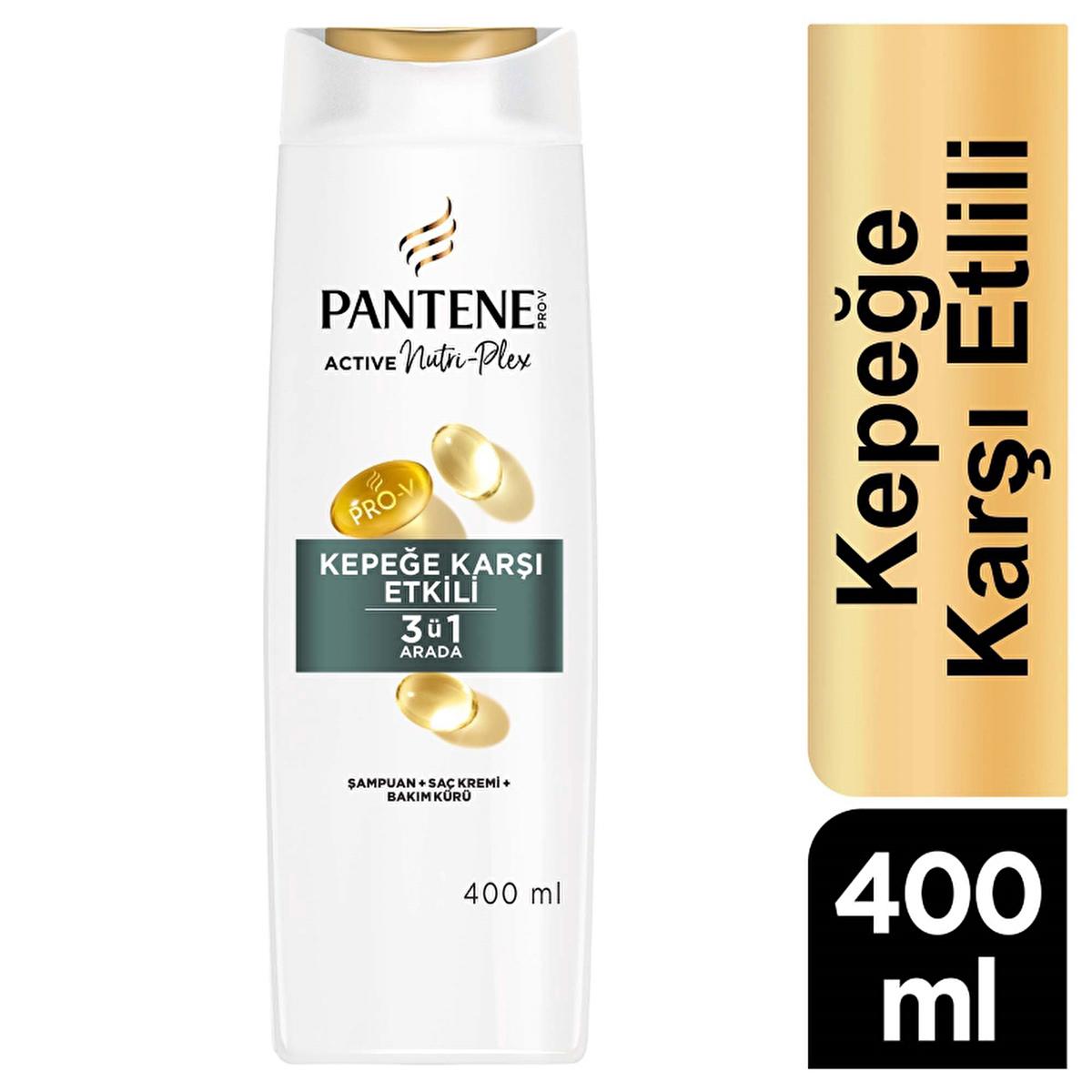 Pantene Anti-Dandruff 3-in-1 Shampoo: Cleanses, Conditions & Treats Itchy, Flaky Scalp for Stronger, Healthier Hair - 13.5 fl oz