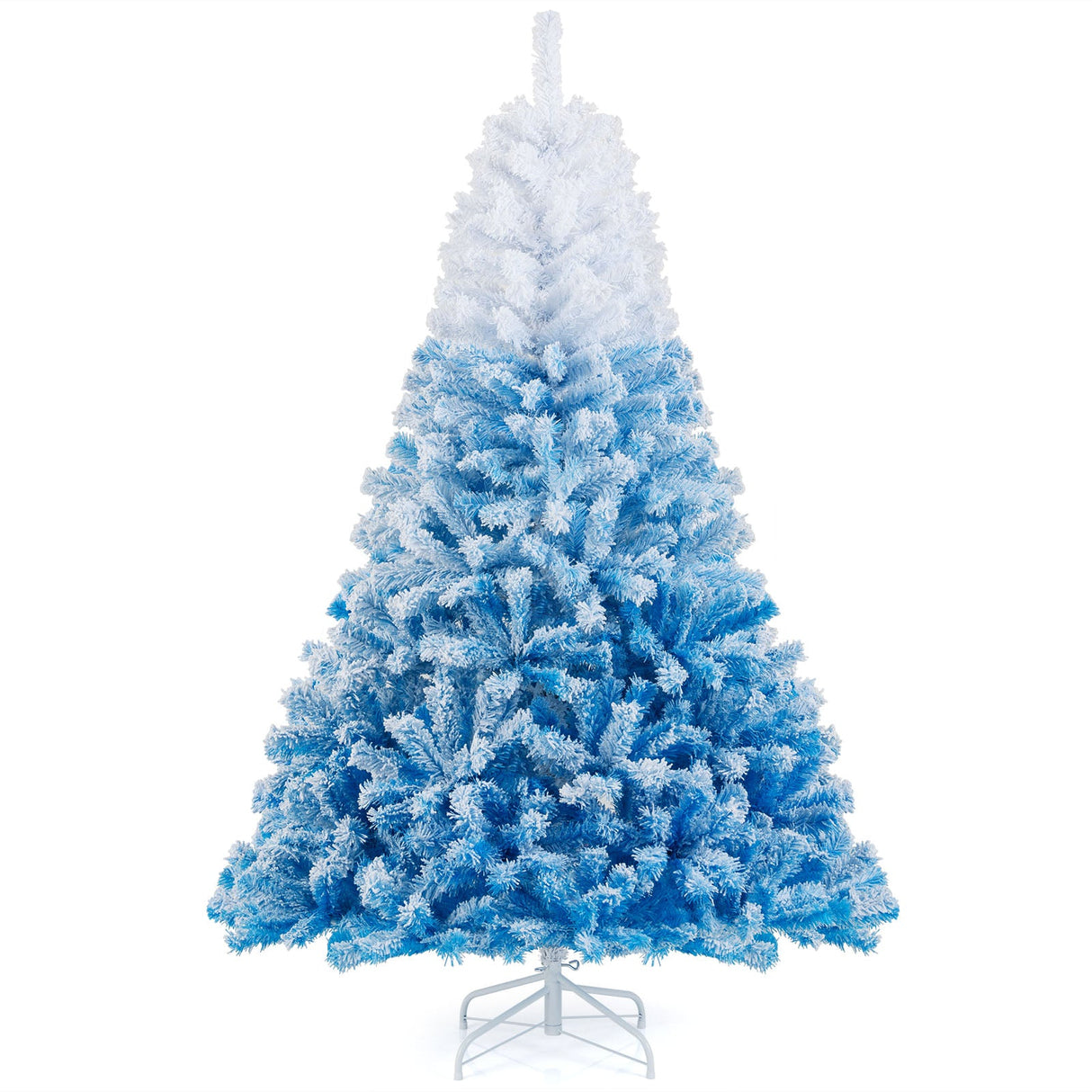 Árbol de Navidad Artificial Nuevo 2025 con 456 Ramas y Soporte Metálico Plegable