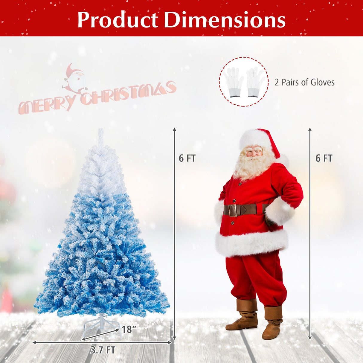 Árbol de Navidad Artificial Nuevo 2025 con 456 Ramas y Soporte Metálico Plegable