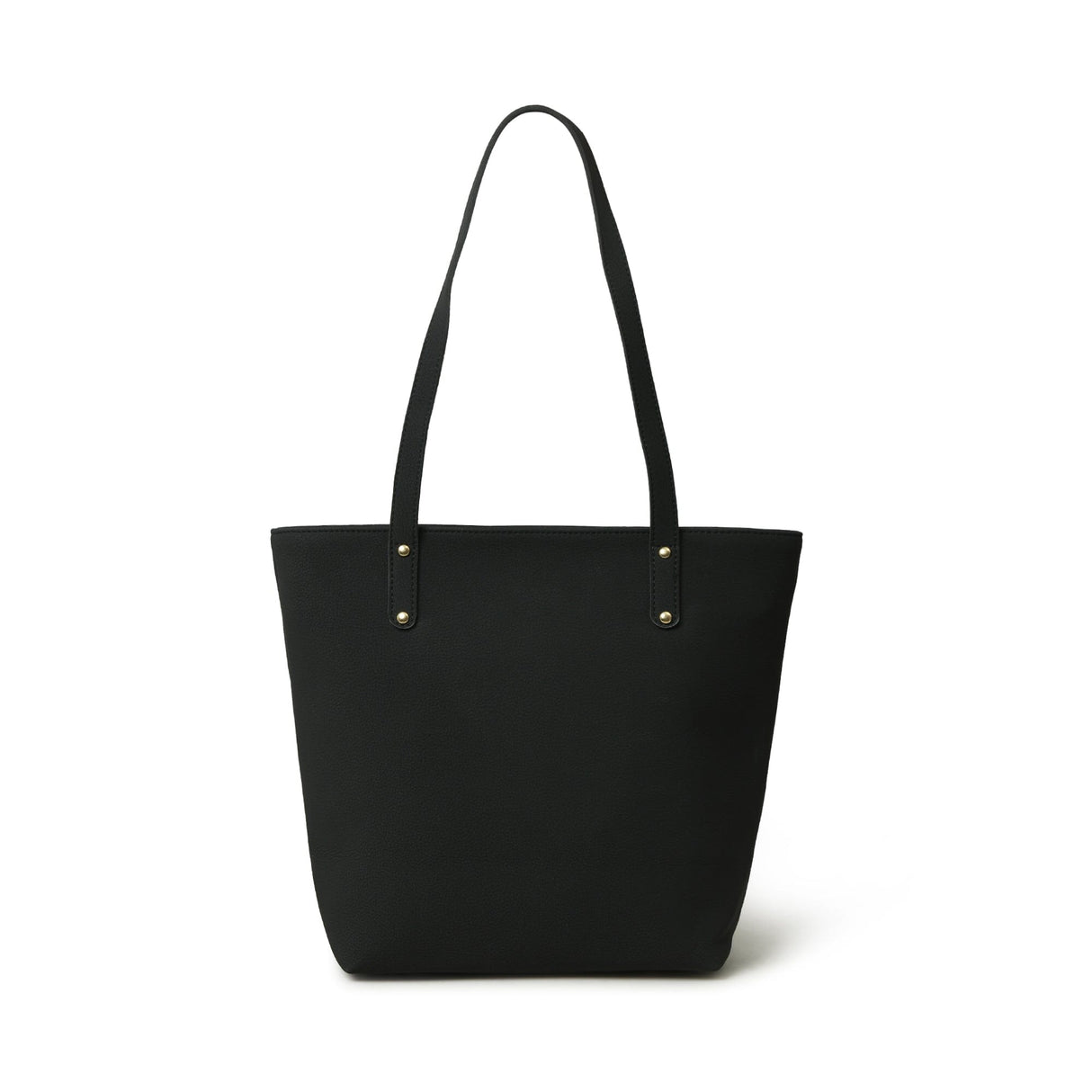 Bolso de mano de cuero vegano Era - Negro medianoche