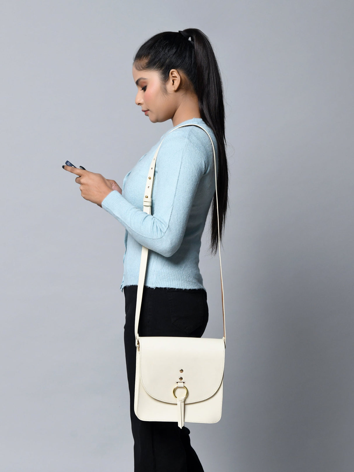 Bolso Cruzado Elegante Blanco