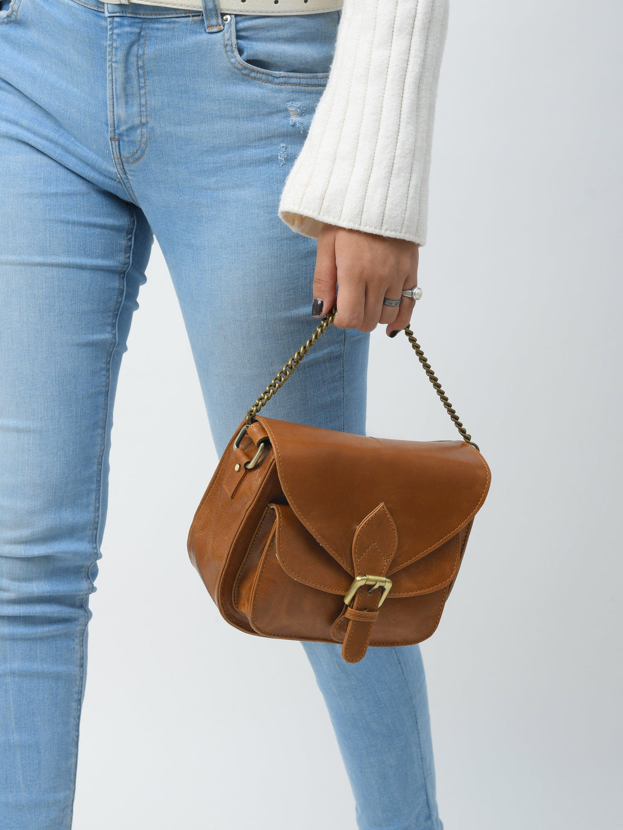 El bolso satchel Molina - Marrón camel