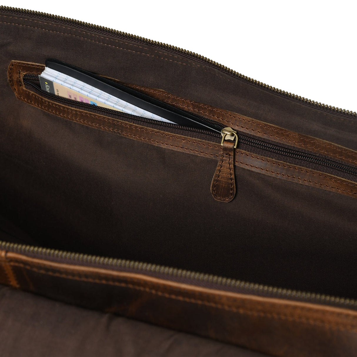 El bolso de lona Bolton Flap - Marrón
