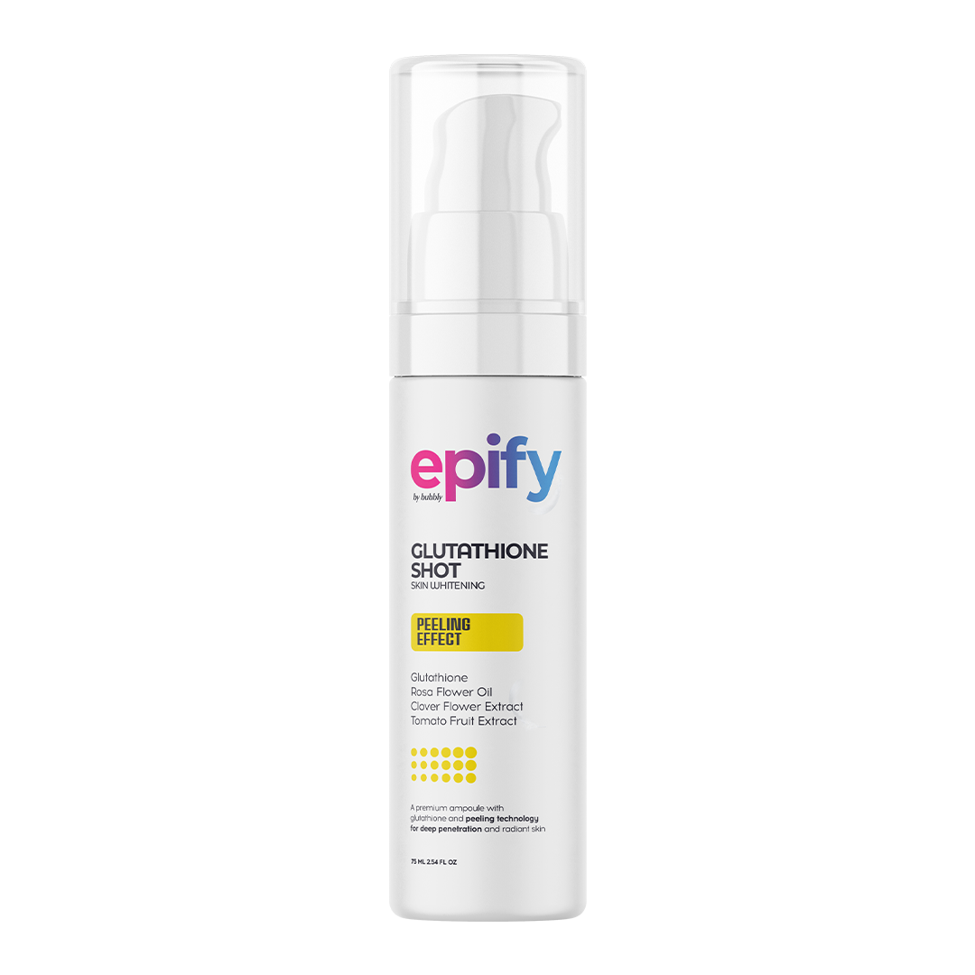 Epify Glutathione Shot, Exfoliating Treatment for Face and Body, Deep Skin Renewal with Glutathione & Arbutin, 2.54 Fl Oz