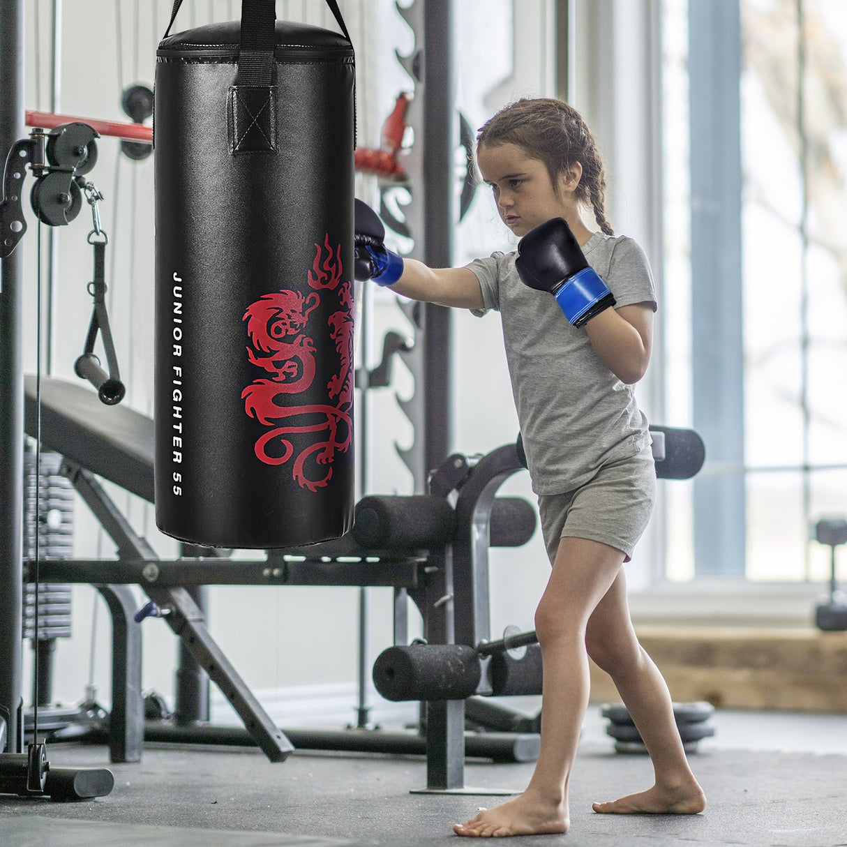 Set de Boxeo con Cuerda para Saltar y Guantes para Niños de 2 Pies