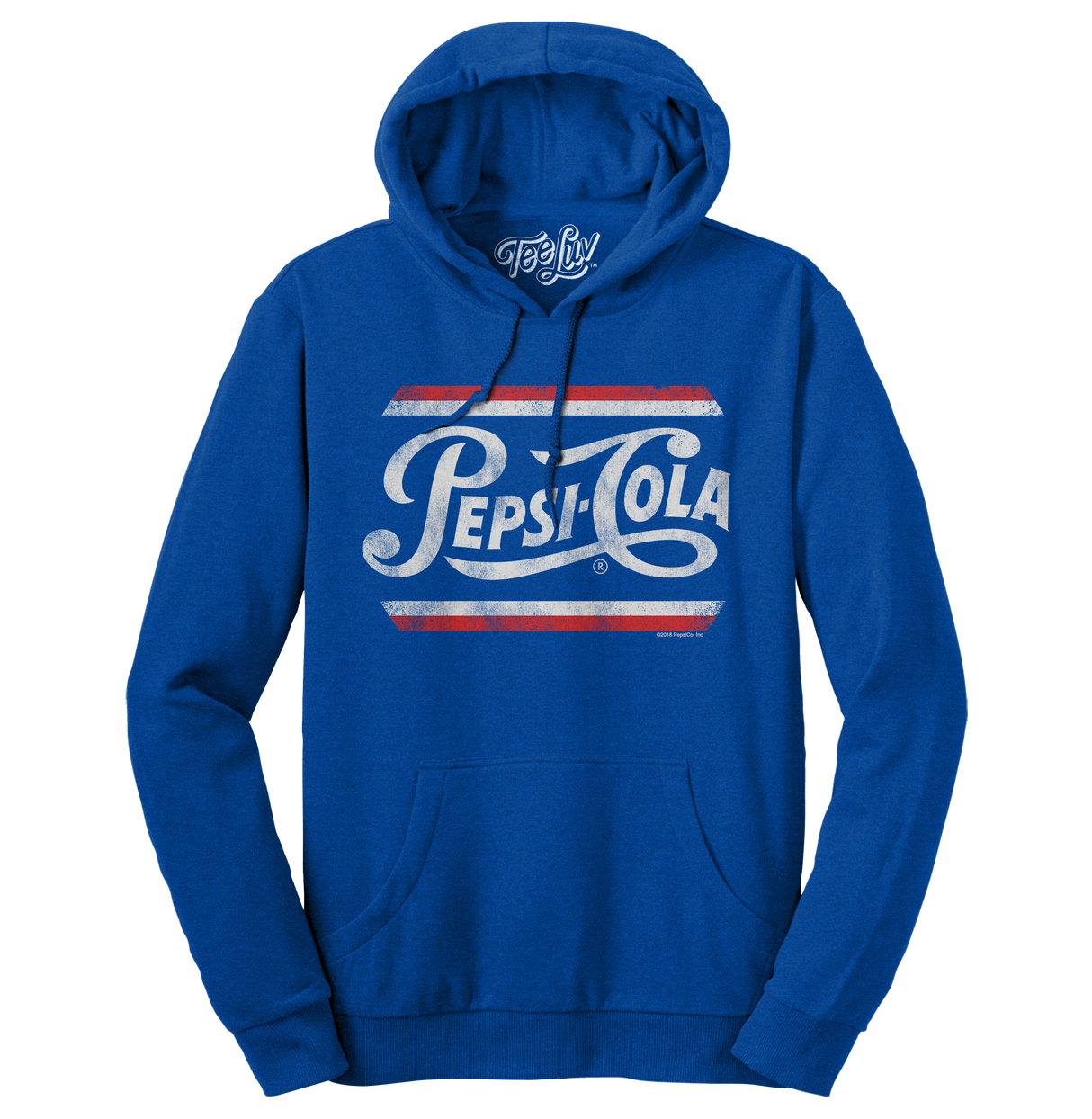 Pepsi Cola Pullover Hooded Sweatshirt - Blue