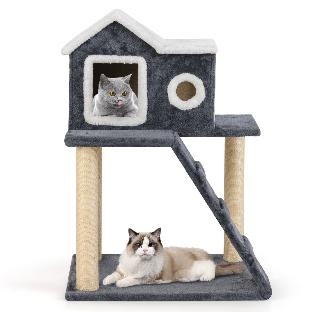 36 Inch Tower Condo Scratching Posts Ladder Cat Tree