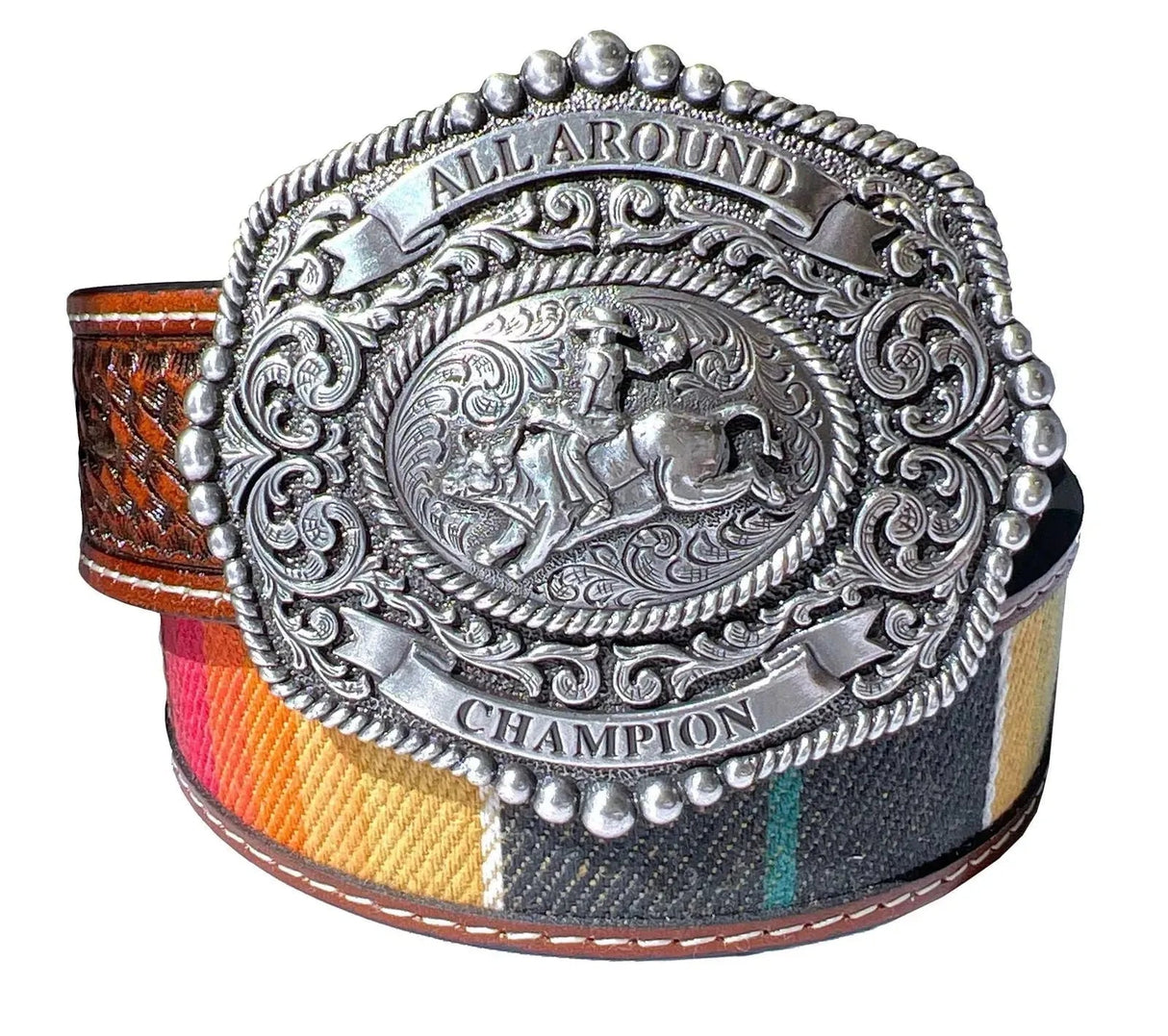 3D Bull Rider Serape - Cinturón para niños