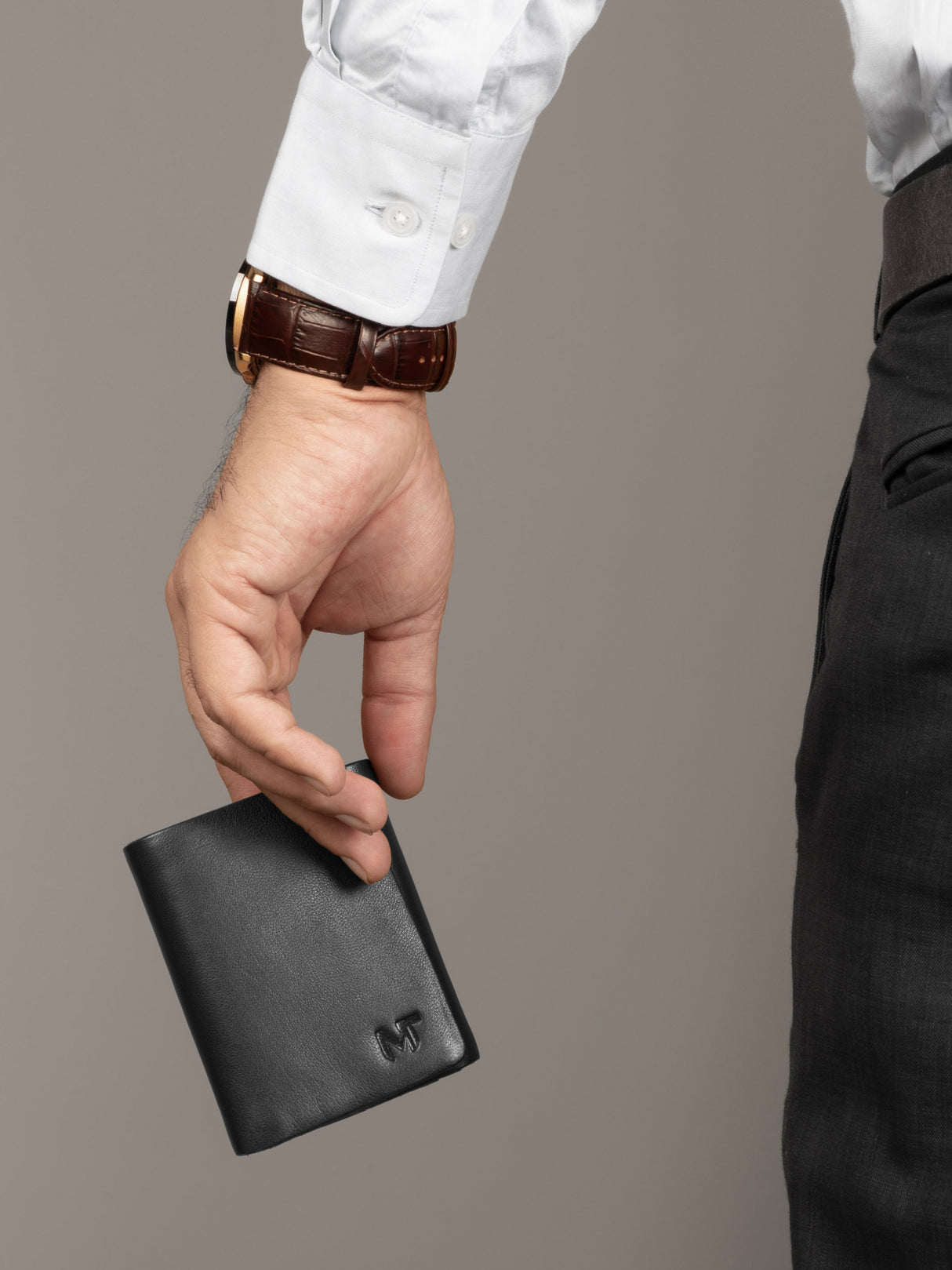 Billetera triple para hombre