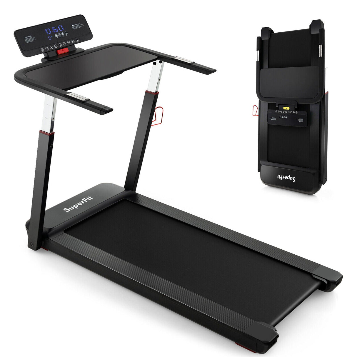 3HP Folding Treadmill with Adjustable Height and APP Control