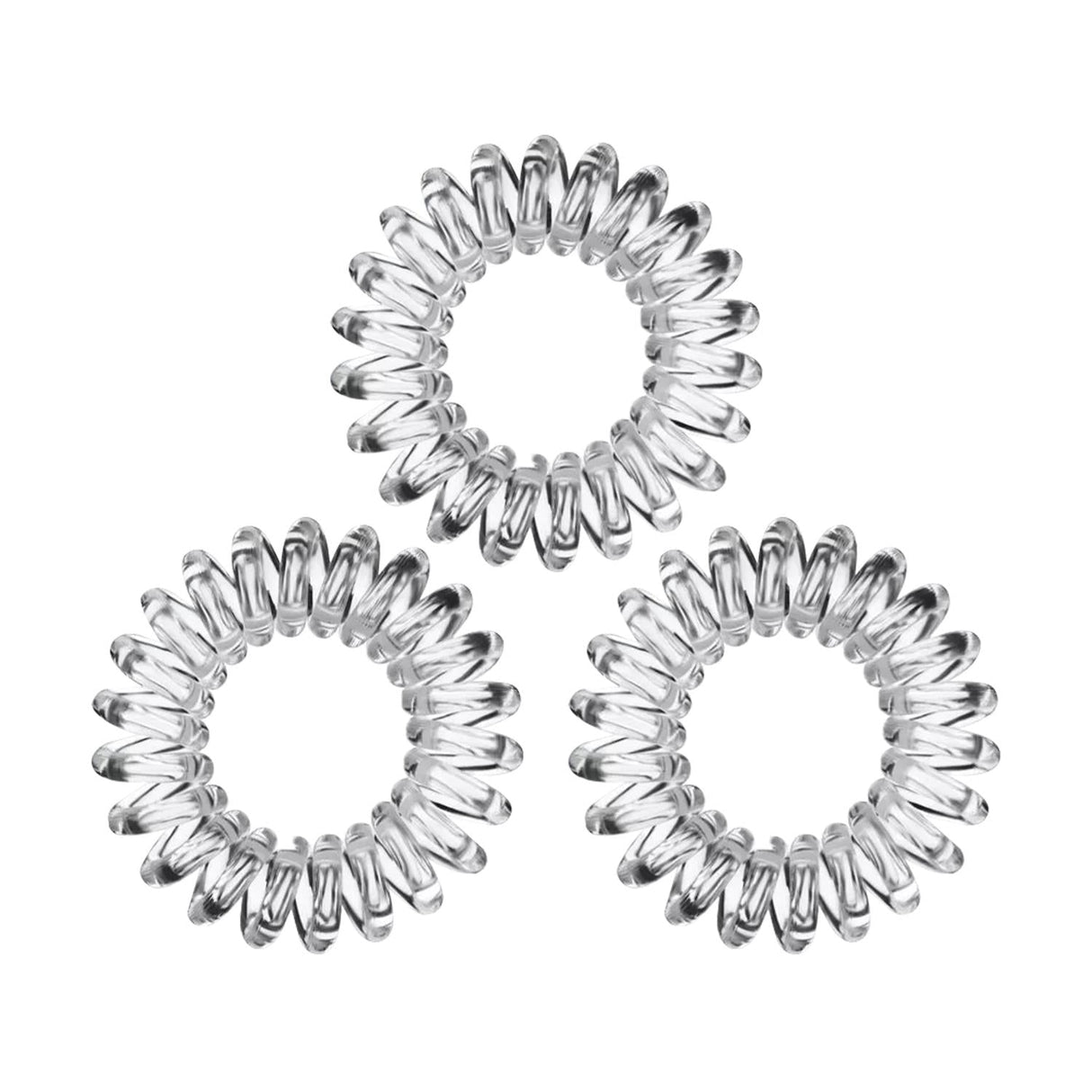 Invisibobble Original Crystal Clear 3-Piece Hair Ties - Stylish & Secure Hair Accessories