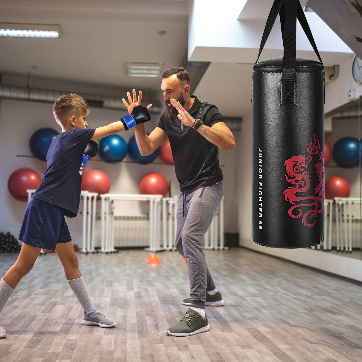 Set de Boxeo con Cuerda para Saltar y Guantes para Niños de 2 Pies