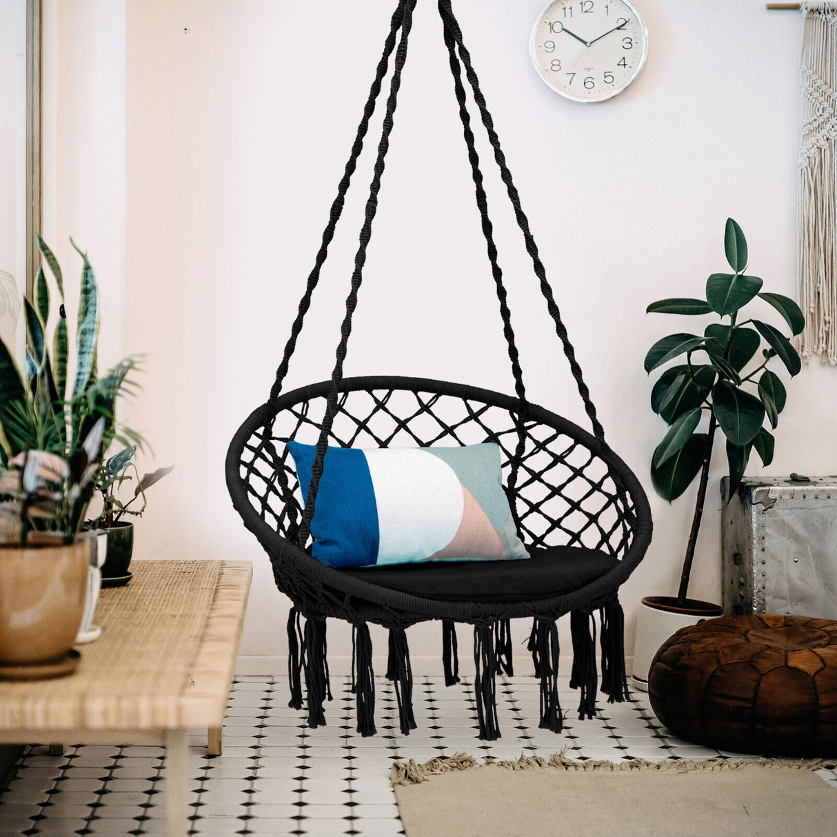 Silla Colgante Acolchada con Kit de Suspensión