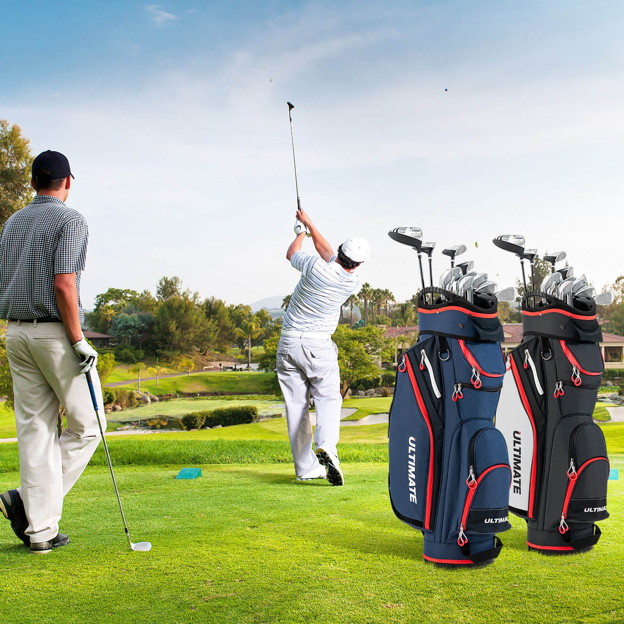 Bolsa de golf de 9.5 pulgadas con organizador superior de 14 divisiones
