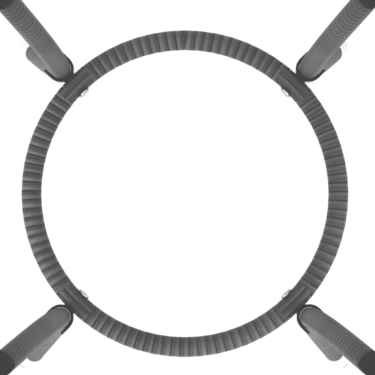 Juego de muebles de patio de 3 piezas con sillas de patio acolchadas y mesa de centro de vidrio templado