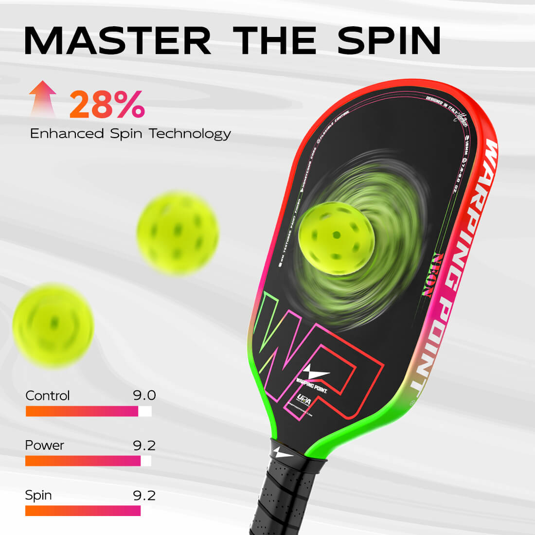 Pala de Pickleball Neón - Gen 3