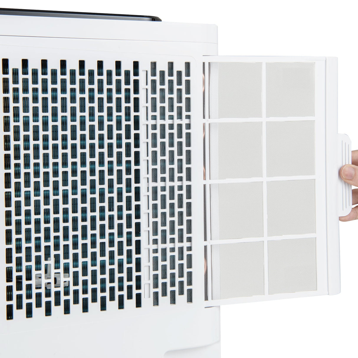 Acondicionador de aire portátil 3 en 1 de 8000 BTU con control remoto - Blanco