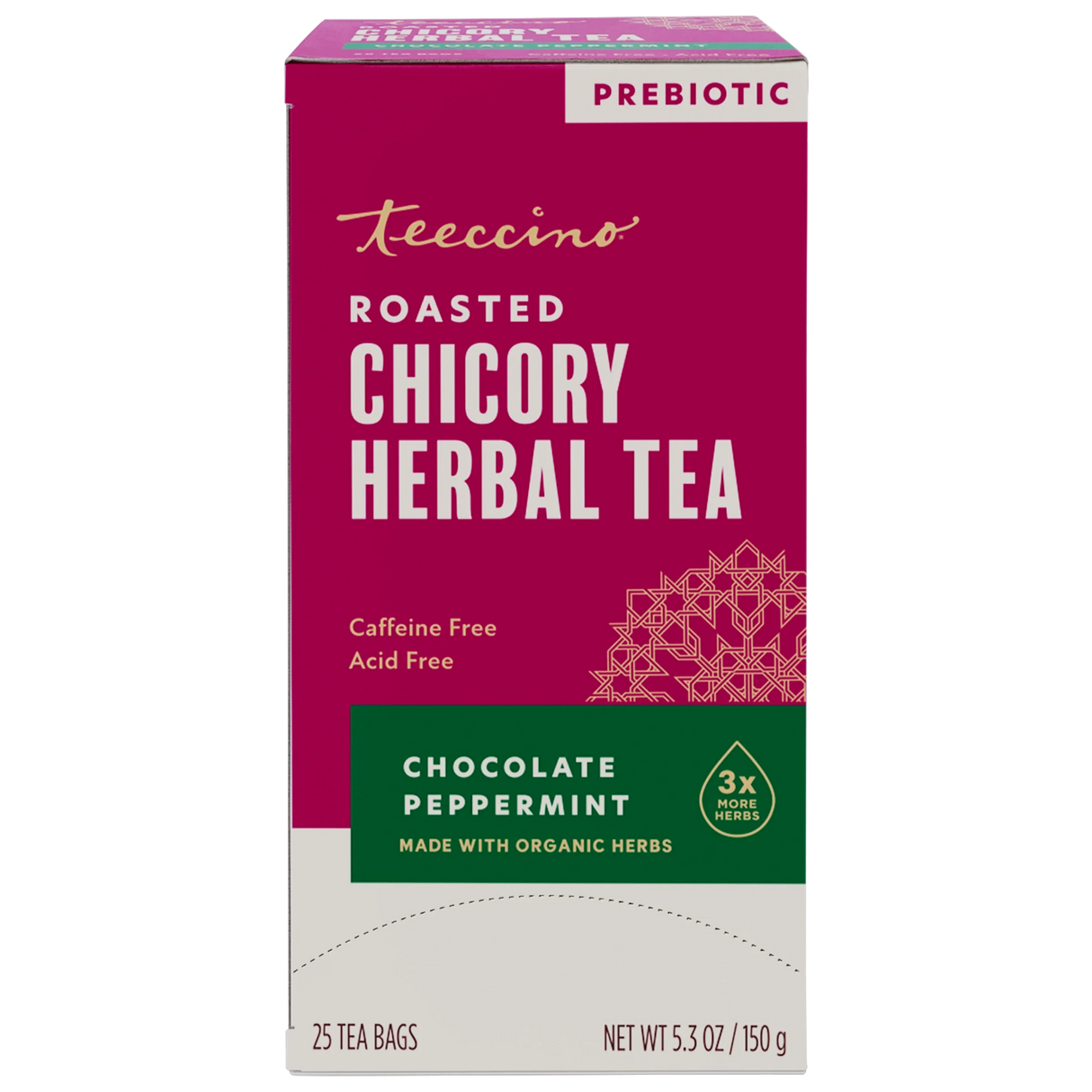 Té de hierbas tostado de chocolate y menta