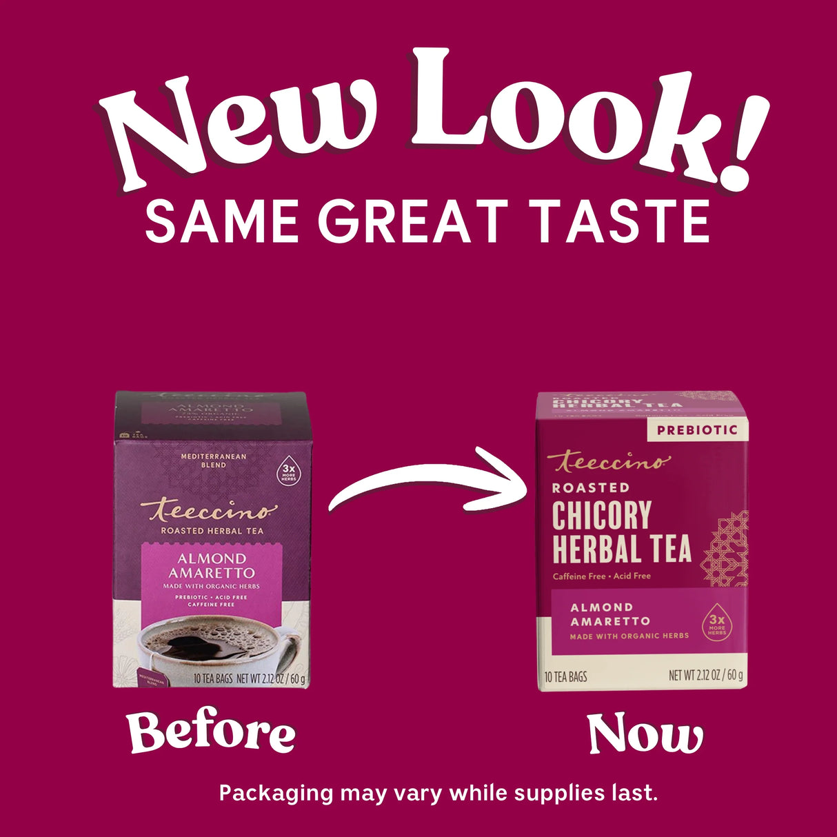 Té de hierbas tostado de almendra amaretto