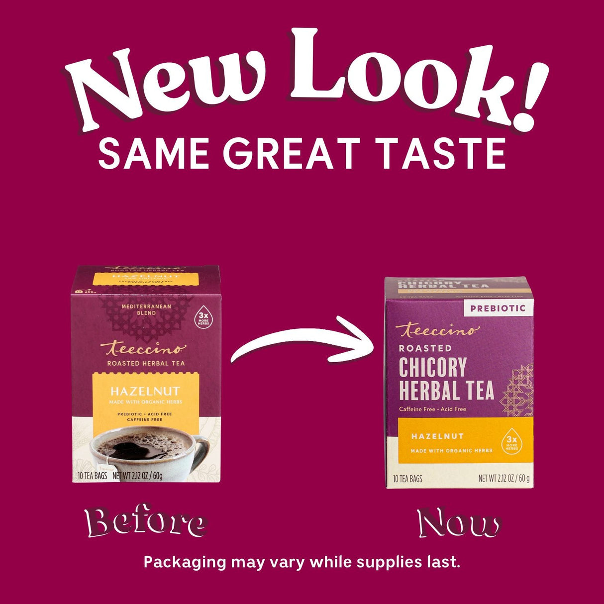 Té de hierbas tostado de avellana