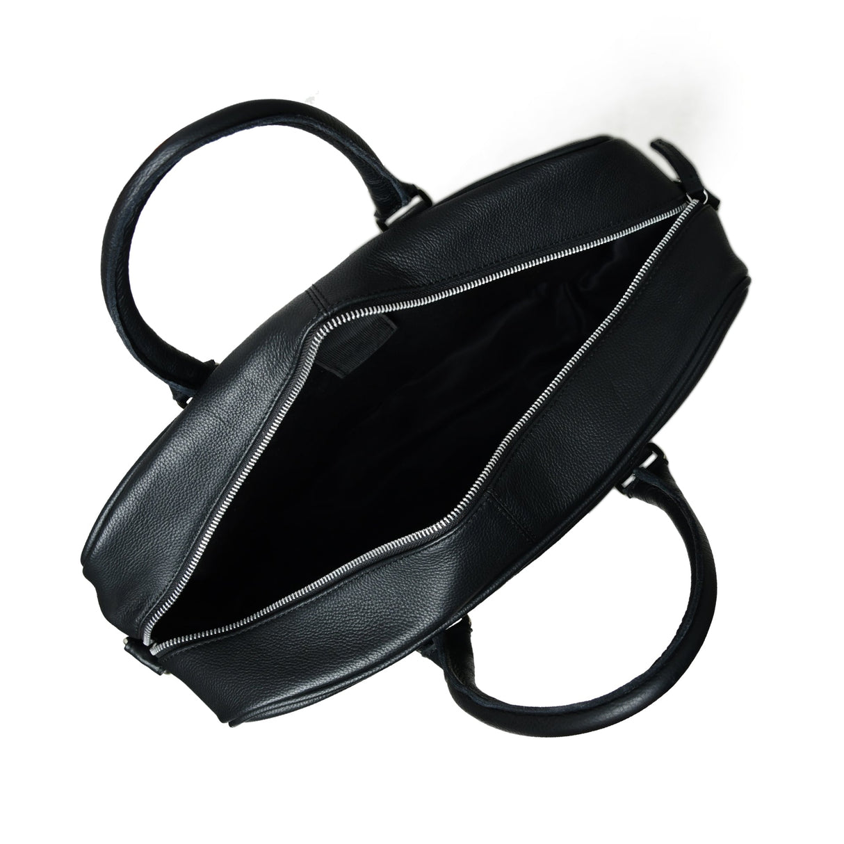 Maletín de cuero negro de Texas