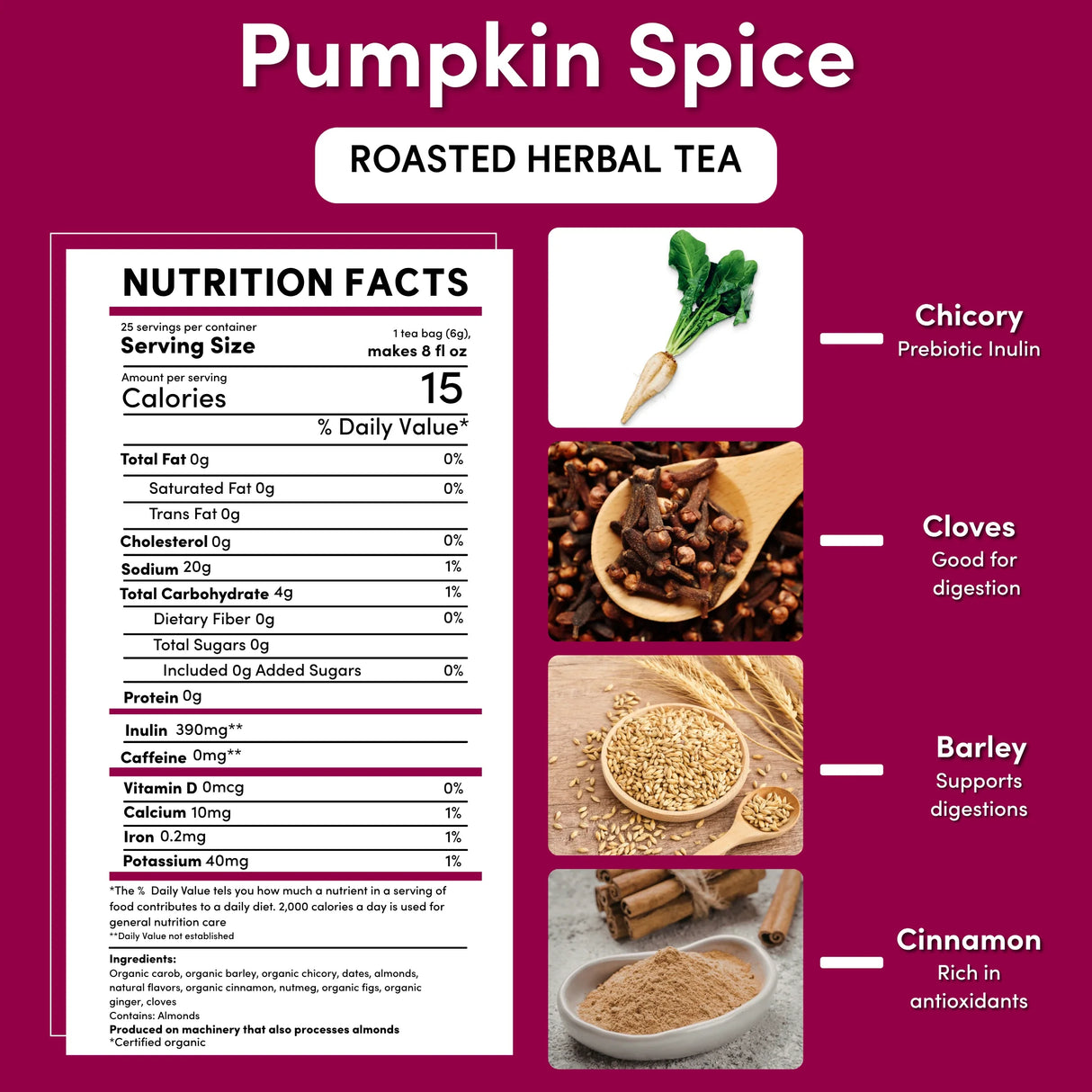 Tisana de calabaza con especias asadas