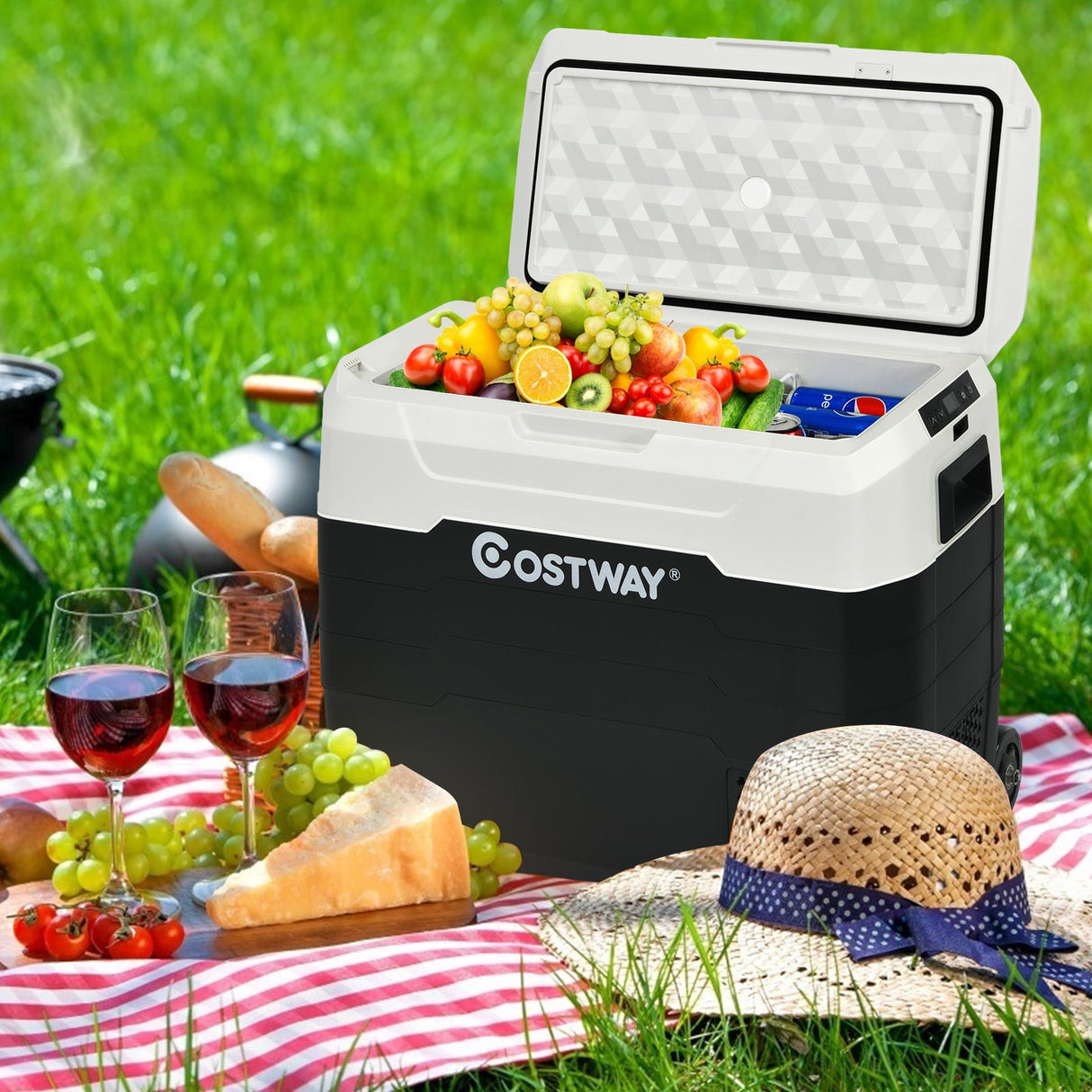 Refrigerador portátil para coche de doble zona de 40 litros