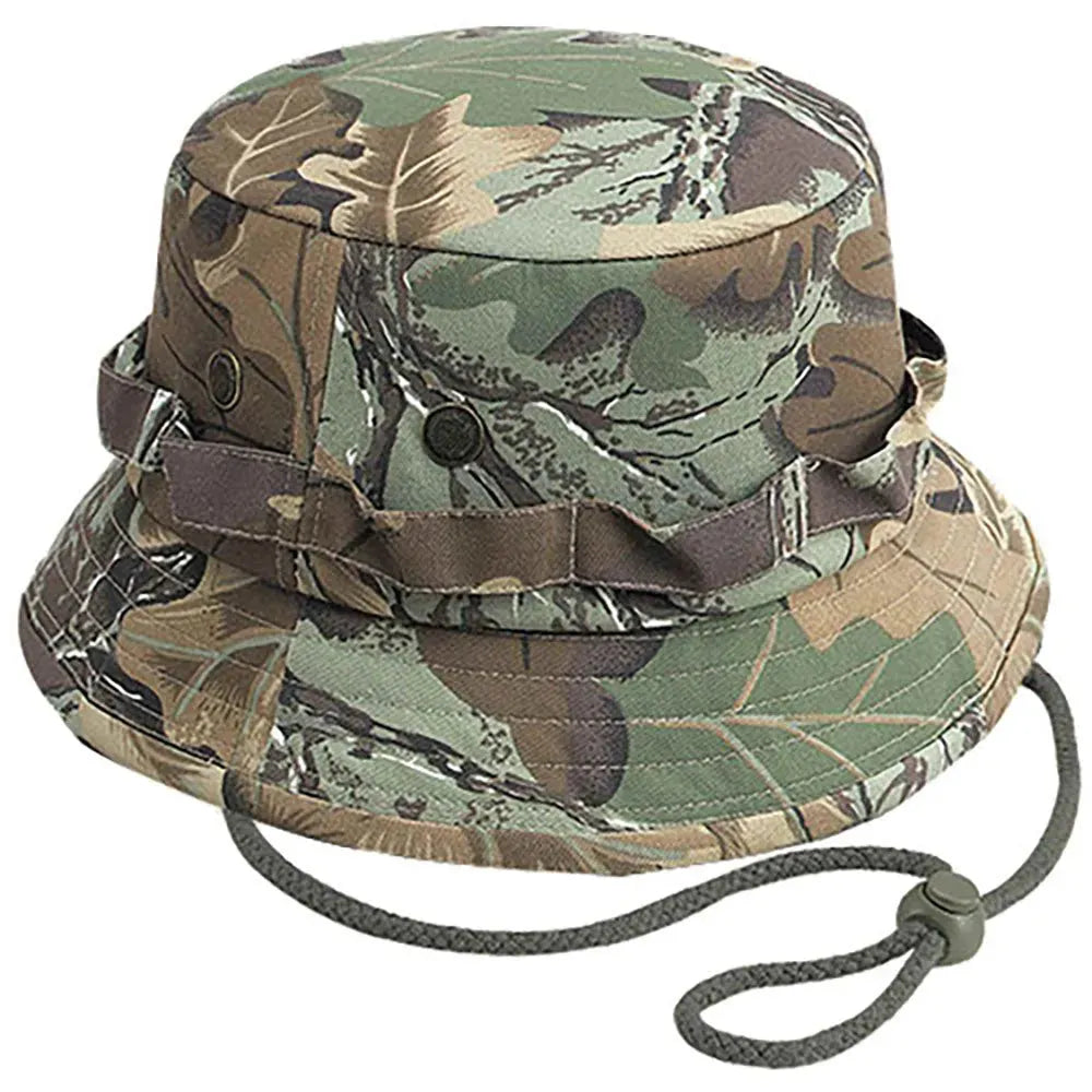 Cubierta de dosel - Sombrero de camuflaje tipo pescador