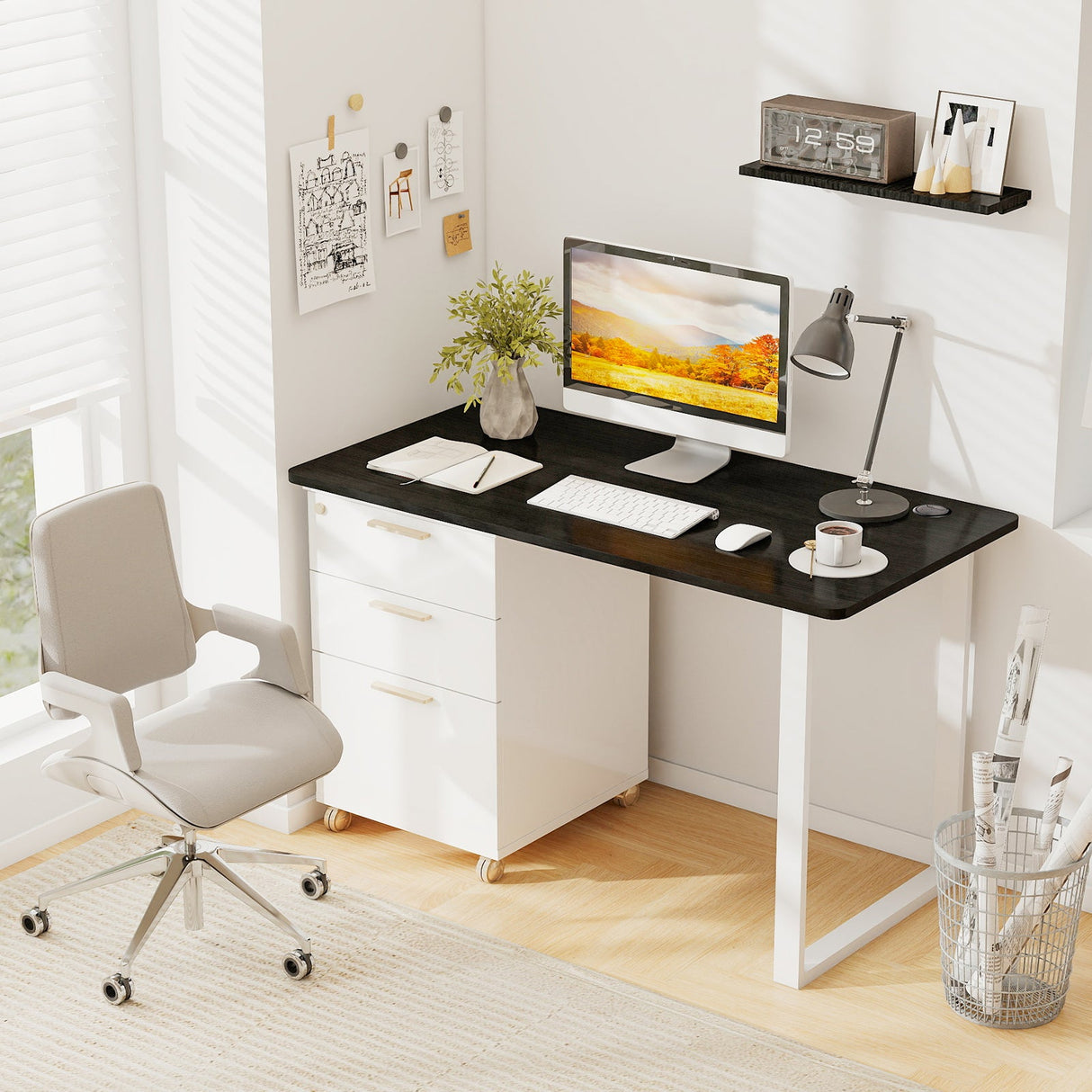 47” x 24” Universal Tabletop for Standard and Standing Desk Frame