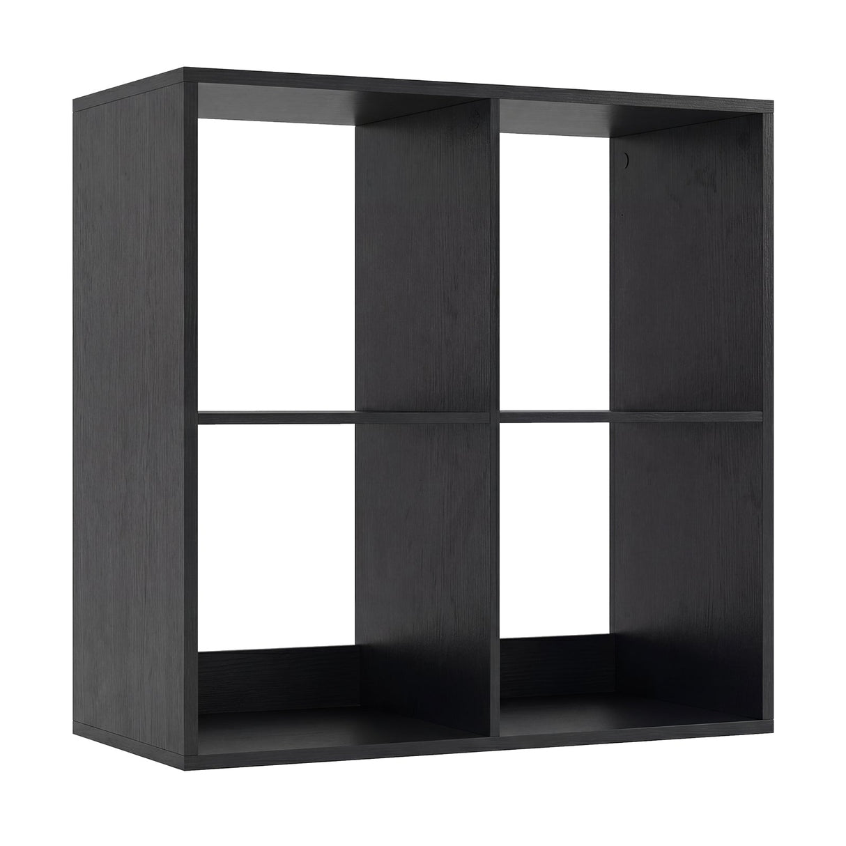 4 Cube Bookshelf with Back Guardrail for Living Room Bedroom