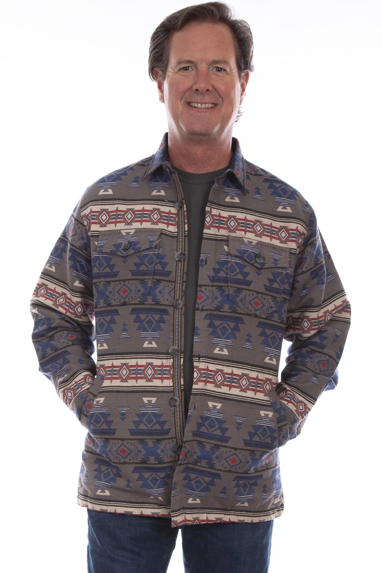 Scully Canyon Ridge - Camisa Chaqueta de Franela Vaquera para Hombre