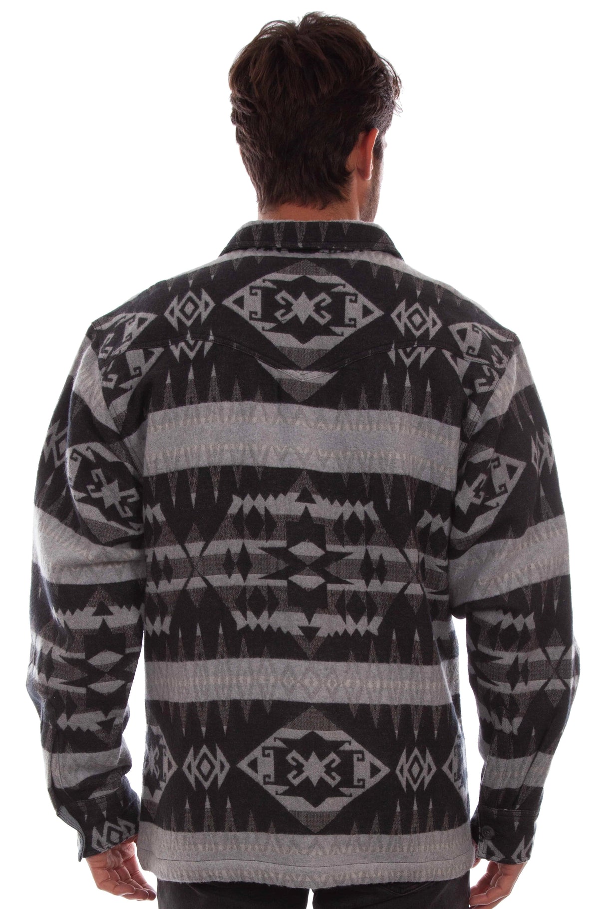 Scully Timberline - Camisa-chaqueta de franela estilo western para hombre
