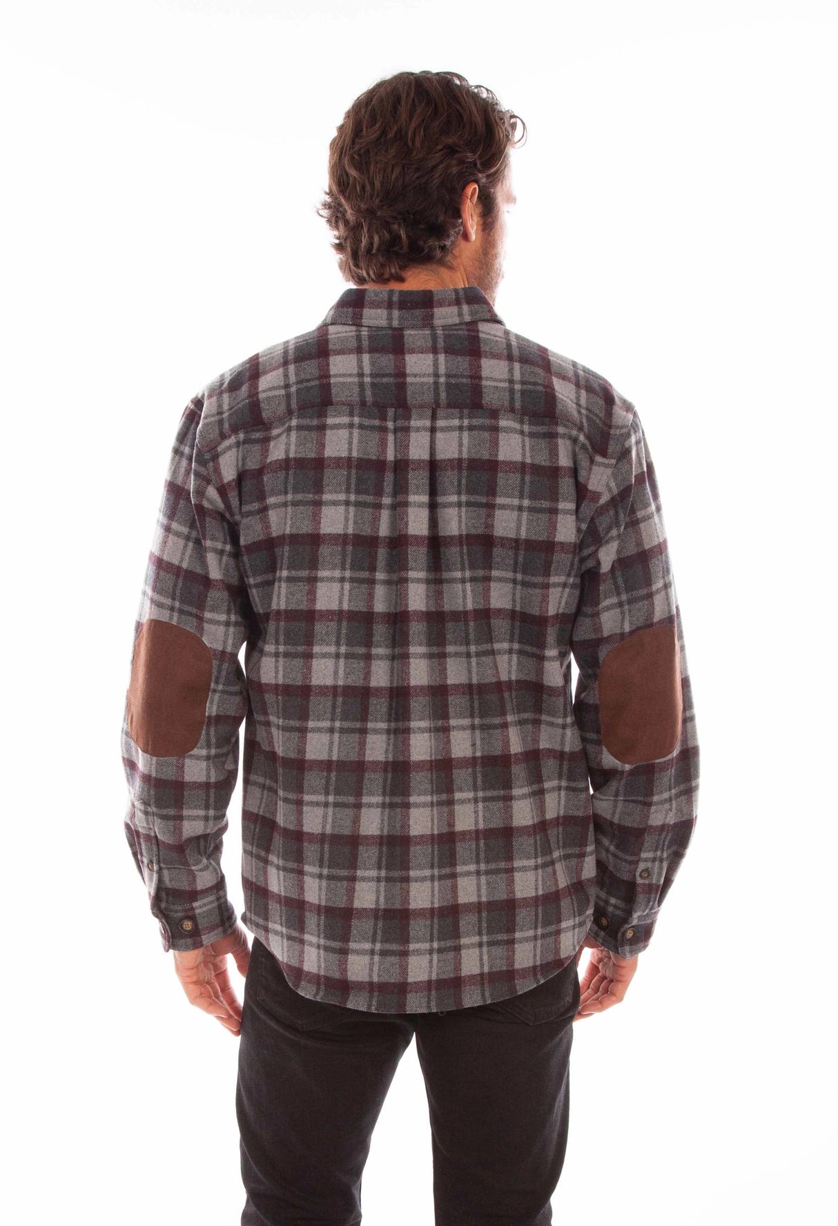 Scully Ironwood - Camisa de Franela de Lana Vaquera para Hombre